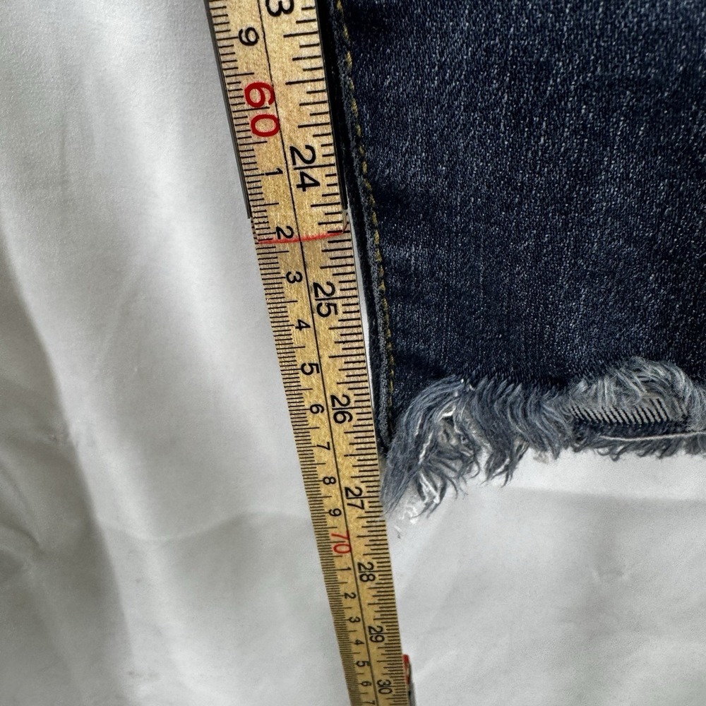Judy Blue Jeans Womens 7/28 Blue‎ Skinny Fit Distressed Raw Hem Stretch Denim - Picture 4 of 11